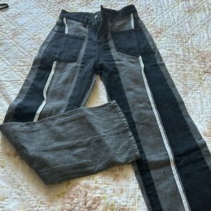 Black and Gray super cute Jeans S NEW